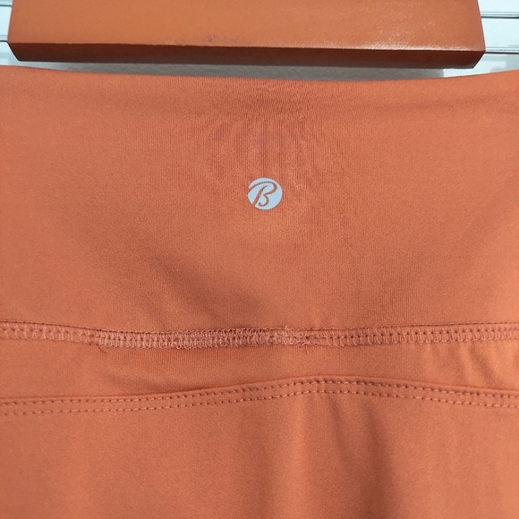 Womens Athletic Skirt Medium Rust Orange Stretch 2 In One Skirt Short Summer - Picture 5 of 13